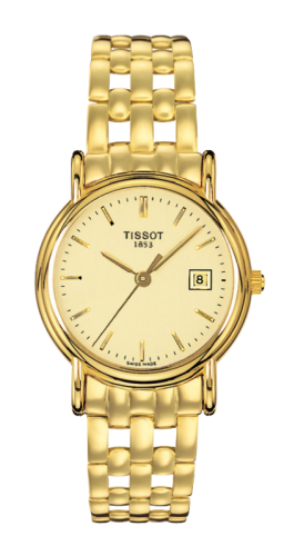 Tissot Carson Quartz 27 Yellow Gold / Champagne / Bracelet